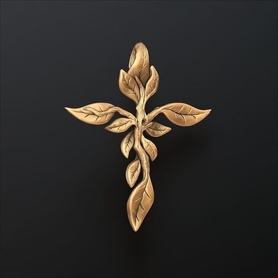 tree leaf cross pendant religion religiou object church aspire vcarve cnc love religious medallion art gold jewel necklace necklaces printable texture wood wooden zbrush jewelry pendants 3d print model - Mito3D