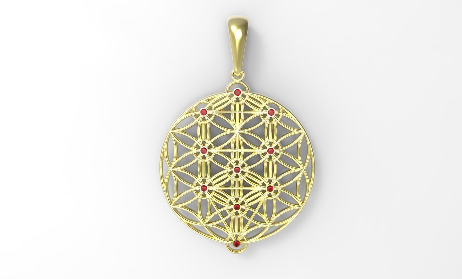árvore of vida joias pingente ouro prata imprimível platina joalheria gema esterlina amuleto pingentes nekclace rubi diamantado moagem cnc impressão digital 3D print model - Mito3D