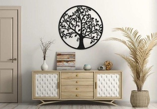 árbol vida imagen mural arbol decoración casa hogar 3d print model - Mito3D
