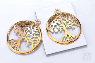 ağacı kolye hayat yggdrasil takı altın ağaç 3d stl n cnc tasarım mücevher Balmumu yazdırılabilir stil baskı inanç süspansiyon 3d print model - Mito3D