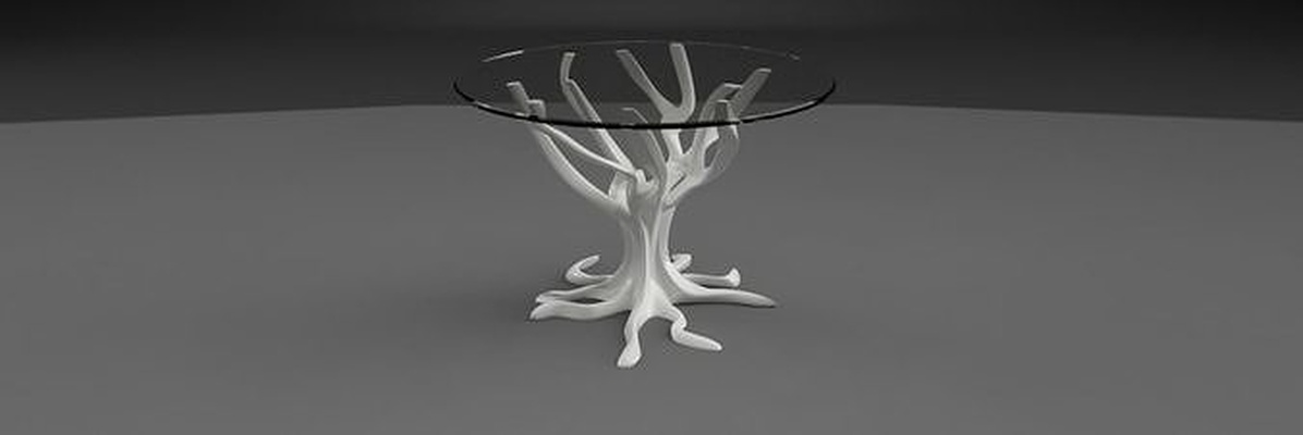 albero tavolo in piedi domestico mobilia design casalinghi camera arte sculture 3d print model - Mito3D