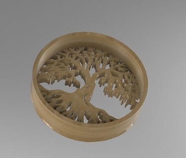 Baum yggdrasil Tasse Untersetzer Symbol Mythologie Haus retro Kunst Innere Möbel Design nordisch Omen positiv Natur Küche Zubehör 3d print model - Mito3D