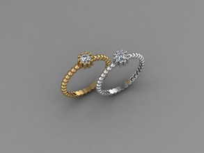 tendance de l'anneau 5 bijoux or imprimable collier joyau pendentif d'argent le diamant précieux l'engagement luxe l'accessoire brillant la mode beauté saphir blanc bracelet les anneaux 3d print model - Mito3D