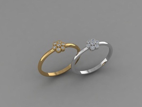 trend-ring 6 Schmuck gold bedruckbar ist Halskette Juwel Anhänger Silber diamond kostbar engagement Luxus - Zubehör genial ring Mode Schönheit Saphir weiß Armband Ringe 3d print model - Mito3D