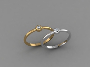 tendance de l'anneau 7 bijoux or imprimable collier joyau pendentif d'argent le diamant précieux l'engagement luxe l'accessoire brillant la mode beauté saphir blanc bracelet les anneaux 3d print model - Mito3D