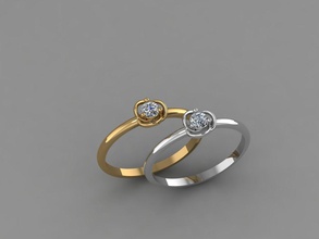 tendenza anello 8 gioielli oro stampabile la collana gioiello ciondolo argento diamante preziosi di fidanzamento lusso accessorio brillante moda bellezza zaffiro bianco braccialetto anelli 3d print model - Mito3D