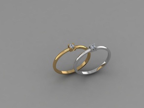 tendance de l'anneau 9 bijoux or imprimable collier joyau pendentif d'argent le diamant précieux l'engagement luxe l'accessoire brillant la mode beauté saphir blanc bracelet les anneaux 3d print model - Mito3D