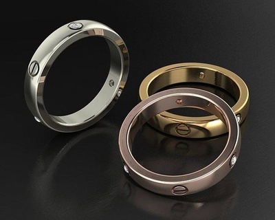 modaya uygun Aşk dostluk lüks elmas akım trend takı altın gümüş yüzükler yüzük kraliyet tasarımı royaldesign2018 mücevher takılar düğün nişan moda yazdırılabilir 3d print model - Mito3D