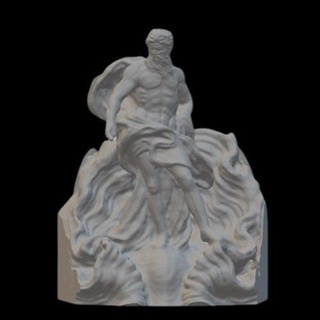 trévi Fontaine fontana di 3d impression Trevi Rome Italie statue fontanaditrevi Poséidon art sculptures 3d print model - Mito3D