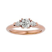 tri diamant solitär hochzeit engagement ring 360 aussicht ringe platin schmuck single animation star 3d print model - Mito3D