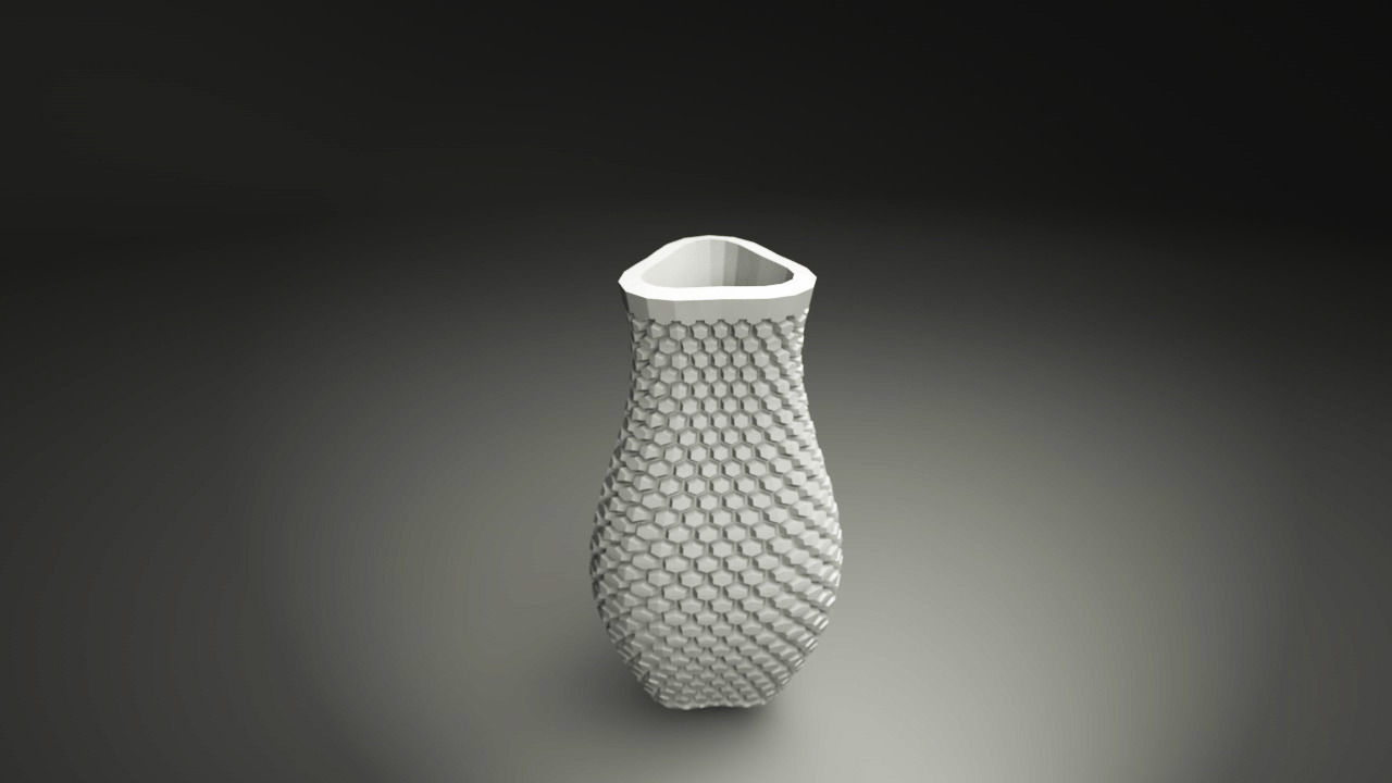 tri vase house pottery pot bowl clay decor 3D print model - Mito3D
