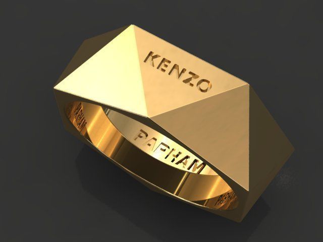triangolo squillare gioielleria design prezioso ricchezza lusso luminosa oro argento gioiello braccialetto gemma Euro moneta contemporaneo stampabile denaro contante illustrazione anelli 3D print model - Mito3D