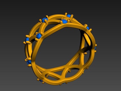 triangle ring jewelry jewel 3dmax lcd sld 3dprint rings 3d print model - Mito3D