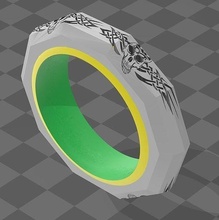 tribal crânio anel presente joalheria imprimível animal esqueleto moda 3d print model - Mito3D