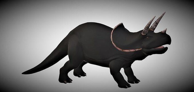 Triceratops dino Dinozor tarih öncesi heykel doğa yaratık Jurassic paleontoloji sürüngen Sanat heykeller 3d print model - Mito3D