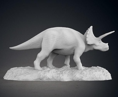 triceratops estatua escultura Arte animal dinosaurio jurásico animales prehistórico reptil criatura monstruo raptor tirano saurio Rex tiranosaurio velociraptor esculturas 3d print model - Mito3D