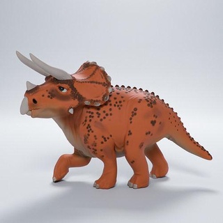 triceratops walking cute dino - pre-supported animal cartoon dinosaur figure jurassic mini statue miniature stylized prehistoric dnd trike cretaceous presupported supported paleoart art sculptures 3d print model - Mito3D