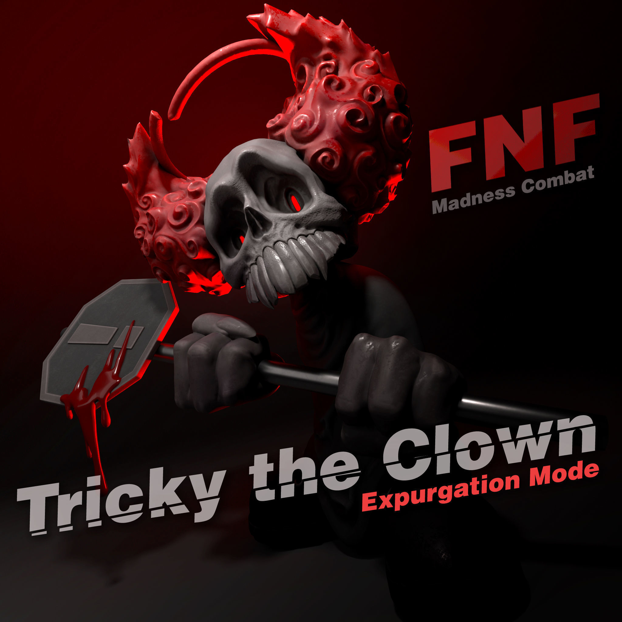 tricky clown fnf 3D Print Details