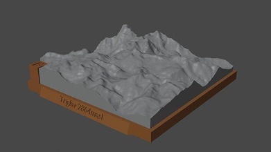 triglav mountain landscape volcano terrain environment nature photogrammetry elevation dem science 3d print model - Mito3D