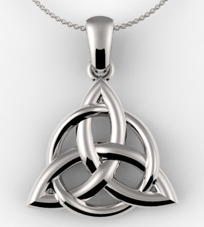 trinity design pendant jewelry celtic beautiful designer unique simple elegant pendants 3D print model - Mito3D