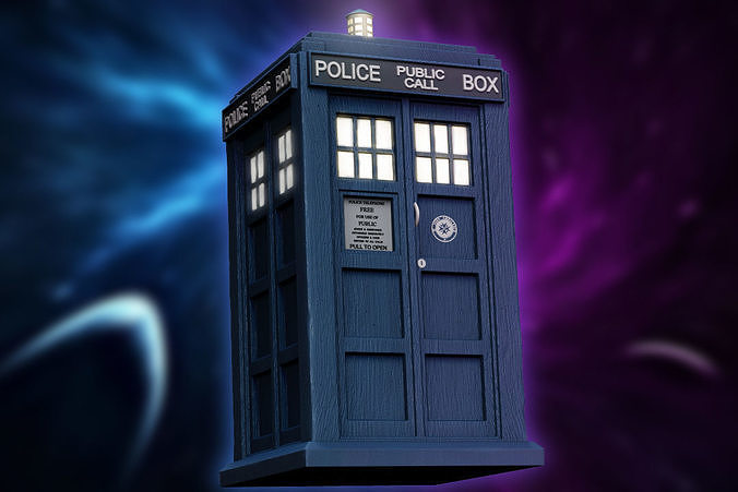 bugiganga caixa tardis médico who miniatura polícia dalek espaço seguro moeda objeto azul madeira bbc arte esculturas sci fi 3D print model - Mito3D