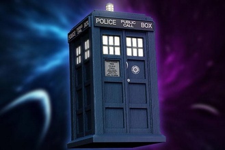 trinket box - tardis doctor who miniature police time dalek space travel safe coin object blue wood bbc art sculptures sci fi 3d print model - Mito3D
