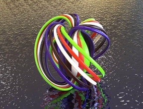 triplamente gravità sfera art per la matematica twisted hobby arredamento homedecor makerschallenge artchallenge matematiche arte 3d print model - Mito3D
