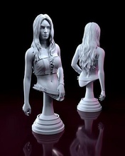 trish buste dmc diable épée démon enfer porte Dame ventilateur art Jeu table fantaisie sculptures 3d print model - Mito3D