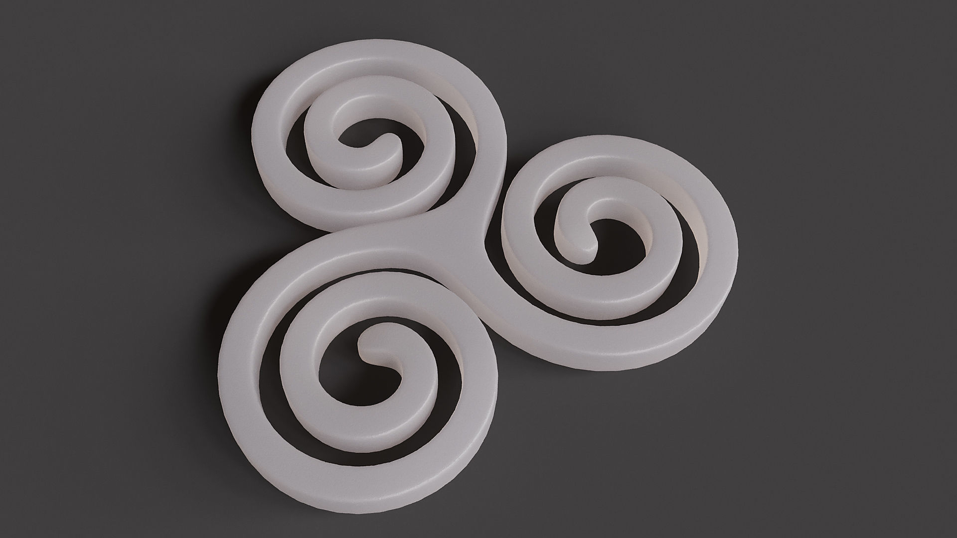 triskele celtico trinità simbolo triskelion archimede spirale rotazionale simmetria 3dprinting stl gioielleria irlandesi matematico arte geometrico forma matematica miscelatore stampa stampabile 3D print model - Mito3D