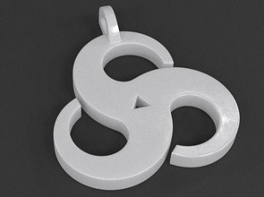 triskelion pendentif 01 art déco nouveau celtique spirale mystique sacré géométrie tripler alchimie ésotérique symbole bijoux triskele géométrique pendentifs 3d print model - Mito3D