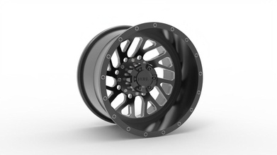 tritone posteriore fischiare cerchio modello ruota pneumatico americano corsa nero rinoceronte 3d stampabile settore automobilistico passatempo fai 3d print model - Mito3D