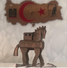 troyano personaje Canakkale pavo caballo historia guerra modelo 3d 3dprint Arte esculturas 3d print model - Mito3D