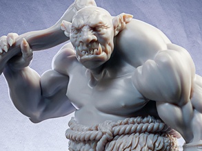 troll miniature 32mm 75mm fantasy creature orc dungeons dragons dnd character monster beast cave rpg board game evil 3dprinting mini warhammer collectible games toys 3d print model - Mito3D