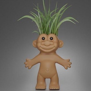 trolls pot planter troll doll toy fantasy fairy house decor 3d print model - Mito3D