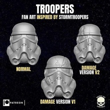 trooper heads action figures star wars black series stormtrooper darth vader empire marvel legends gi joe classified 1 12 games toys 3d print model - Mito3D