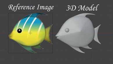 tropikal balık emoji 3d yazdırılabilir sanat 3d print model - Mito3D