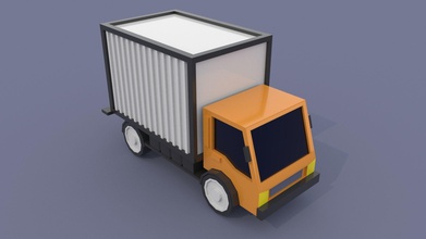 kamyon konteyner kutu araba nakliye gönderi dağıtım oyunlar oyuncaklar 3d print model - Mito3D