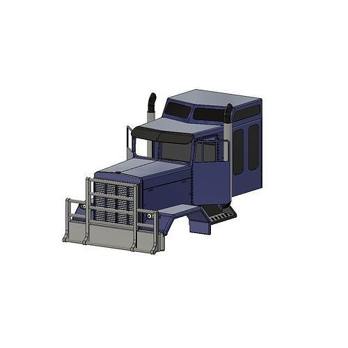 camion mit maggiore cabina letto rc tamiya modellbau lkw corpo controllato remoto cappuccio passatempo Fai meccanico parti settore automobilistico 3D print model - Mito3D