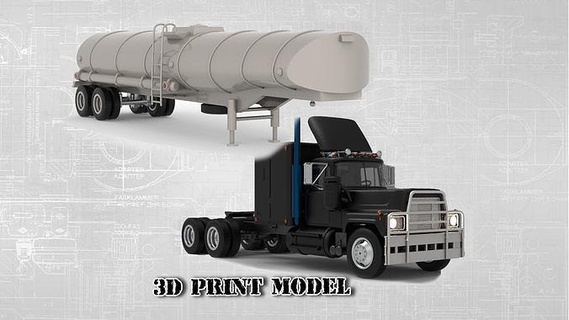 kamyon silgi ördek yakıt tanker tanıtım videosu film konvoy Amerikan otomotiv kendin yap arabalar rc baskı arabası hobi döküm stl yazdırılabilir 3dprinting plastik araç 3dprints rctruck rccar tekerlek 3d print model - Mito3D
