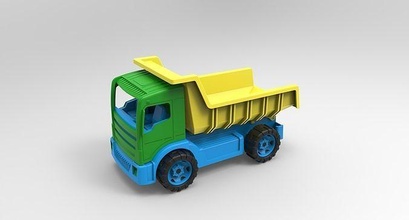 truck toy trucktoy game plastic play kid 3dprint 3dmodel mould catia solidworks games toys 3d print model - Mito3D