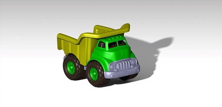 truck toy toys 3dprint 3dmodel catia solidworks step child kid game plastic toon industrial games 3d print model - Mito3D