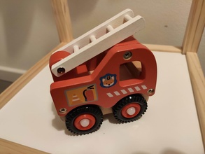 fogo caminhão brinquedo bombeiros crianças bombeiro madeira emergência brinquedos cnc 3dprint jogos 3d print model - Mito3D