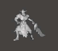 tryndamere 3d modelo hombre participación espada liga of leyendas salvaje grieta jajaja juegos juguetes 3d print model - Mito3D