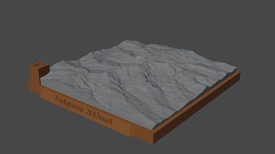Tschüss Berg Landschaft Vulkan Terrain Umgebung Natur Photogrammetrie Elevation Wissenschaft 3d print model - Mito3D