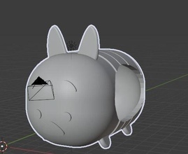 tsum conejito conejo ojos orejas animación juguete juego joyería dibujos animados juegos juguetes 3d print model - Mito3D