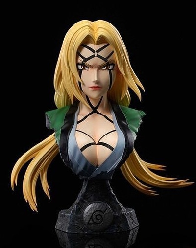 tsunade buste stl senju hokage konoha naruto figurine art sculptures 3d print model - Mito3D