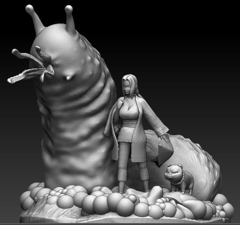 Hinata from Naruto The Last Movie 3D Print Model in Woman 3DExport