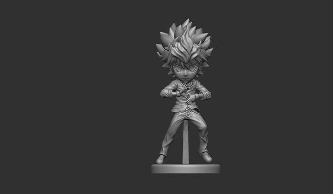 tsunayoshi sawada chibi figura anime carattere scultura arte statua miniature figurine giocattoli 3dprint figurina Giochi 3D print model - Mito3D