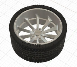 tsw aileron wheels tires brakes 3d print wheel scalemodel modelcar hobby 3dprint resinprint 15inch 17inch 19inch 22inch diy automotive lowprofile vale 3d print model - Mito3D