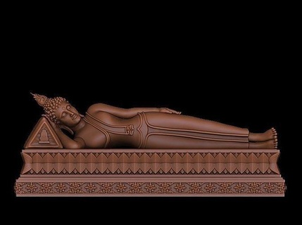 Mardi moine Bouddha art sculpture ancien culture sculptures 3d print model - Mito3D